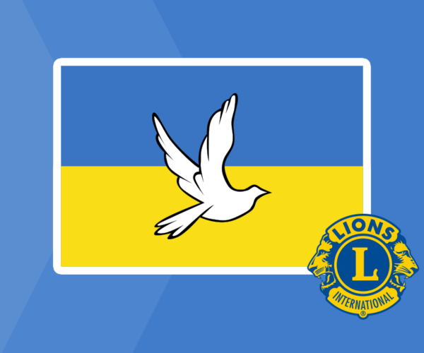 Lions International symbolisiert mit dieser Bild Frieden in der Ukraine.